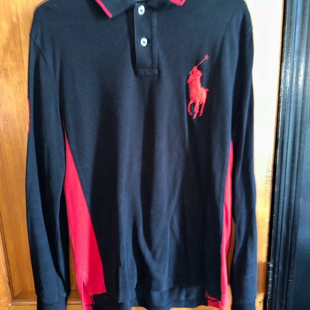 Ralph Lauren Black and Red Polo Shirt